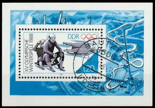 DDR BLOCK KLEINBOGEN Block 90 gestempelt 0B4DD2