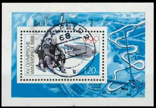 DDR BLOCK KLEINBOGEN Block 90 gestempelt 0B4DD6