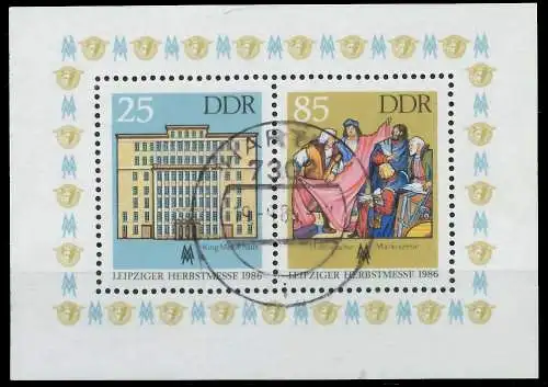 DDR BLOCK KLEINBOGEN Block 85 gestempelt 0B4DFA