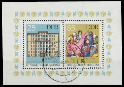 DDR BLOCK KLEINBOGEN Block 85 gestempelt 0B4E02