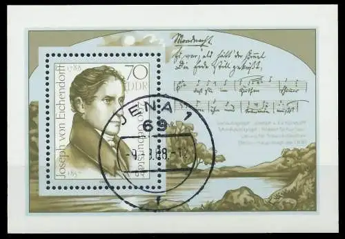 DDR BLOCK KLEINBOGEN Block 92 gestempelt 0B4E1A