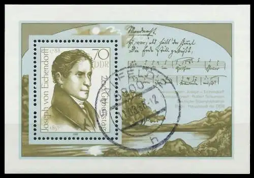 DDR BLOCK KLEINBOGEN Block 92 gestempelt 0B4E1E