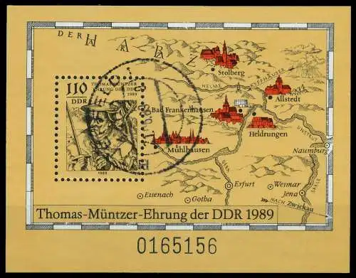 DDR BLOCK KLEINBOGEN Block 97 zentrisch gestempelt 0B4E4E