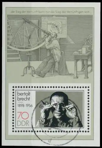 DDR BLOCK KLEINBOGEN Block 91 gestempelt 0B4E6A