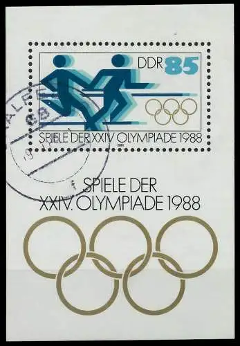 DDR BLOCK KLEINBOGEN Block 94 gestempelt 0B4E9A