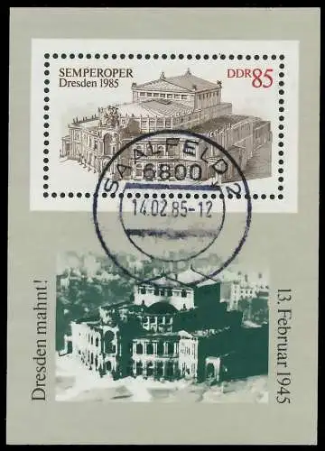 DDR BLOCK KLEINBOGEN Block 80 gestempelt 0B4FEA