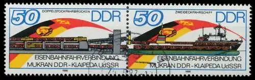 DDR ZUSAMMENDRUCK Nr WZd692 gestempelt WAAGR PAAR 0BB32A