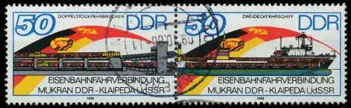 DDR ZUSAMMENDRUCK Nr WZd692 gestempelt WAAGR PAAR 0BB33A