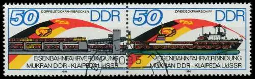 DDR ZUSAMMENDRUCK Nr WZd692 gestempelt WAAGR PAAR 0BB342