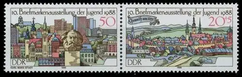DDR ZUSAMMENDRUCK Nr WZd757 postfrisch WAAGR PAAR SB4E3AA