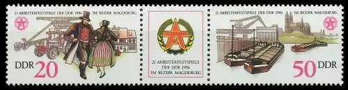 DDR ZUSAMMENDRUCK Nr WZd677 postfrisch 3ER STR SB4E4AA