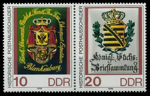 DDR ZUSAMMENDRUCK Nr WZd 819 postfrisch WAAGR PAAR SB4E6BE