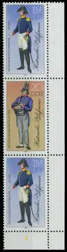 DDR ZUSAMMENDRUCK Nr SZd313 postfrisch 3ER STR ECKE-URE 0BFECA