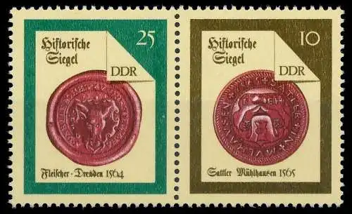 DDR ZUSAMMENDRUCK Nr WZd735 postfrisch WAAGR PAAR 0BFF42