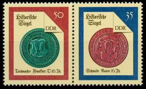 DDR ZUSAMMENDRUCK Nr WZd739 postfrisch WAAGR PAAR 0BFF46