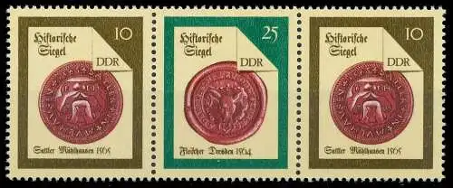 DDR ZUSAMMENDRUCK Nr WZd734 postfrisch 3ER STR 0BFF52