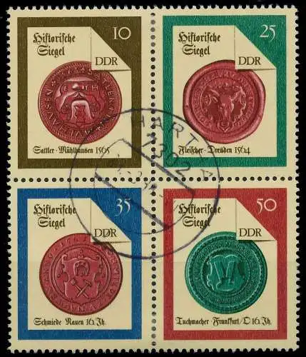 DDR ZUSAMMENDRUCK Nr 3156VB zentrisch gestempelt VIERERBLOCK 0BFFCE