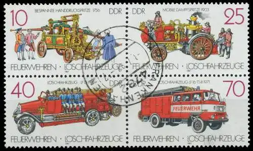 DDR ZUSAMMENDRUCK Nr 3101VB zentrisch gestempelt VIERERBLOCK 0C568E