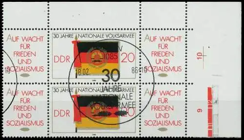 DDR ZUSAMMENDRUCK Nr WZd667 ESST 3ER STR ECKE-O 0C570E