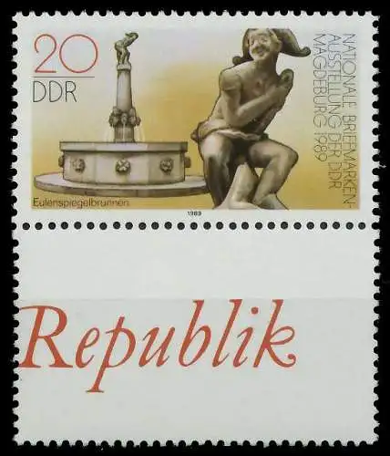 DDR ZUSAMMENDRUCK Nr 3265+ZF postfrisch SENKR PAAR 0CC1B6