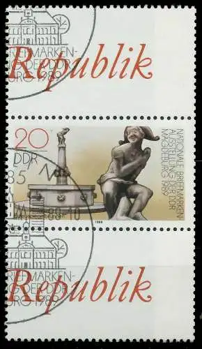 DDR ZUSAMMENDRUCK Nr ZF+3265+ZF gestempelt 3ER STR 0CC23A