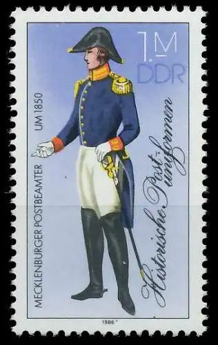 DDR 1986 Nr 3000II postfrisch SB62112