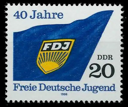 DDR 1986 Nr 3002 postfrisch SB62266