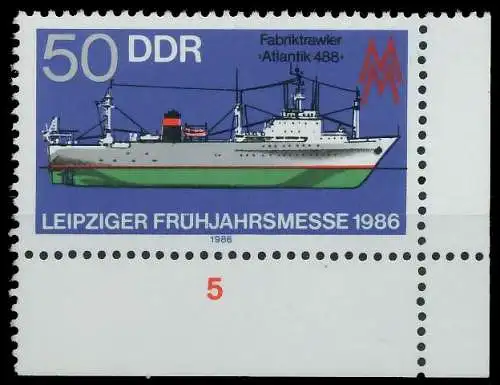DDR 1986 Nr 3004 postfrisch ECKE-URE 0CC486