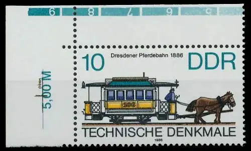 DDR 1986 Nr 3015 postfrisch ECKE-OLI 0CC642