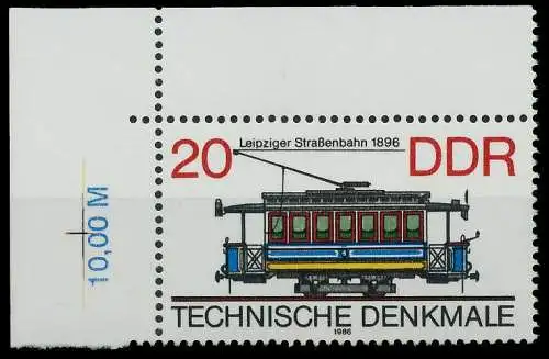 DDR 1986 Nr 3016 postfrisch ECKE-OLI 0CC64E