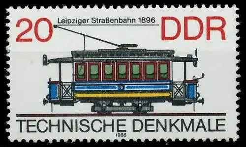 DDR 1986 Nr 3016 postfrisch SB6245E