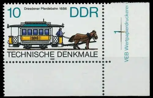 DDR 1986 Nr 3015 postfrisch ECKE-URE 0CC686
