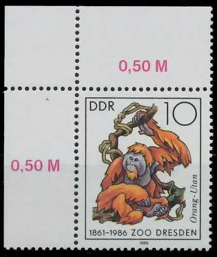 DDR 1986 Nr 3019 postfrisch ECKE-OLI 0CC6BE
