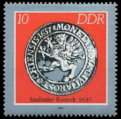 DDR 1986 Nr 3040 postfrisch SB68E0E