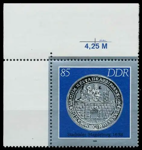 DDR 1986 Nr 3043 postfrisch ECKE-OLI 0D287E