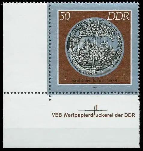 DDR 1986 Nr 3042 postfrisch ECKE-ULI 0D28BE