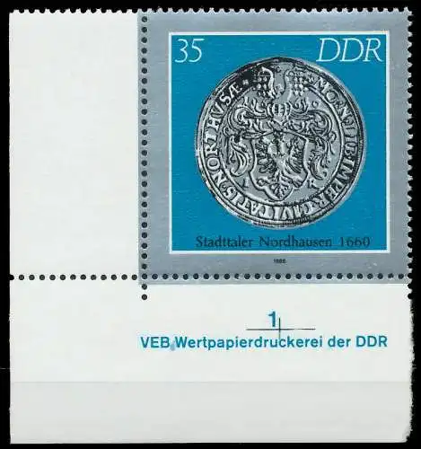 DDR 1986 Nr 3041 postfrisch ECKE-ULI 0D28D2