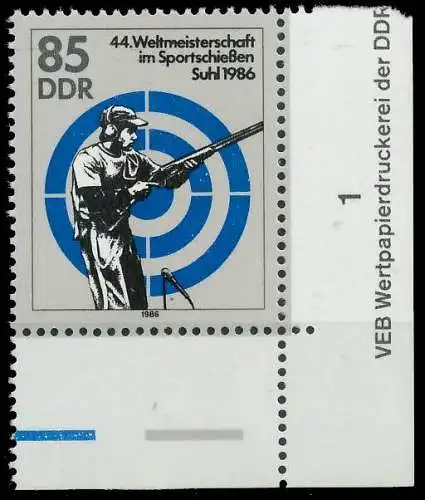 DDR 1986 Nr 3047 postfrisch ECKE-URE 0D292A