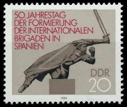 DDR 1986 Nr 3050 postfrisch SB68F1A