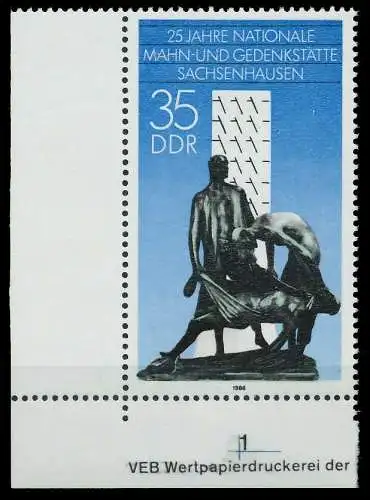 DDR 1986 Nr 3051 postfrisch ECKE-ULI 0D2976