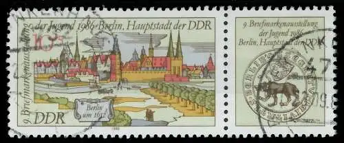 DDR ZUSAMMENDRUCK Nr WZd682 gestempelt WAAGR PAAR 0D29D6