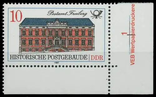 DDR 1987 Nr 3067 postfrisch ECKE-URE 0D2A8A