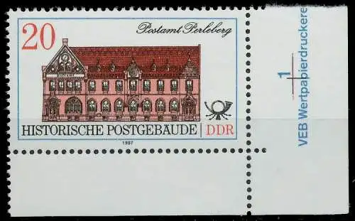 DDR 1987 Nr 3068 postfrisch ECKE-URE 0D2A9E