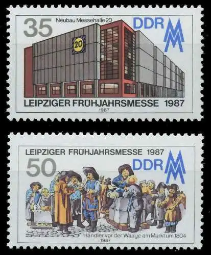 DDR 1987 Nr 3080-3081 postfrisch SB6920A