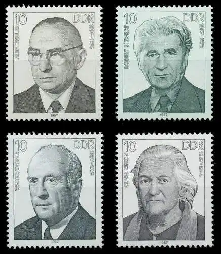 DDR 1987 Nr 3082-3085 postfrisch SB69266