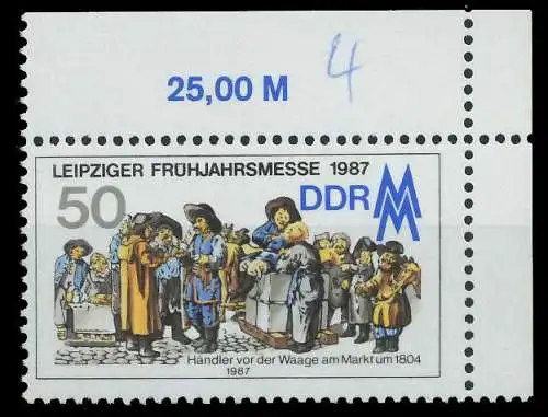 DDR 1987 Nr 3081 postfrisch ECKE-ORE 0D2C92