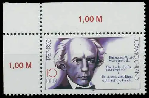 DDR 1987 Nr 3091 postfrisch ECKE-OLI 0D2DB2