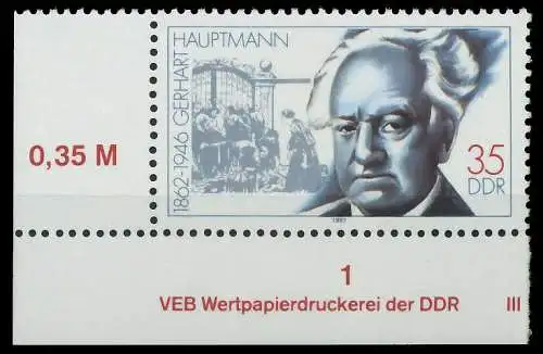 DDR 1987 Nr 3093 postfrisch ECKE-ULI 0D957A