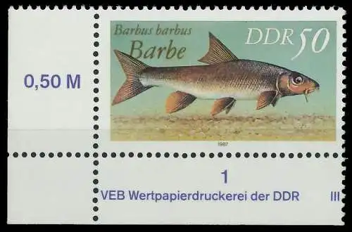 DDR 1987 Nr 3099I postfrisch ECKE-ULI 0D961A