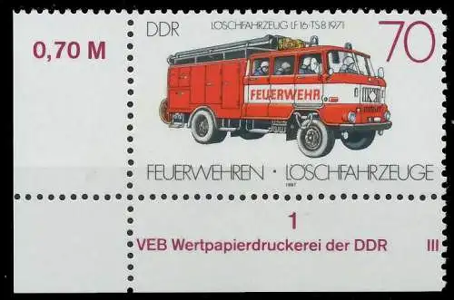 DDR 1987 Nr 3104 postfrisch ECKE-ULI 0D96CA